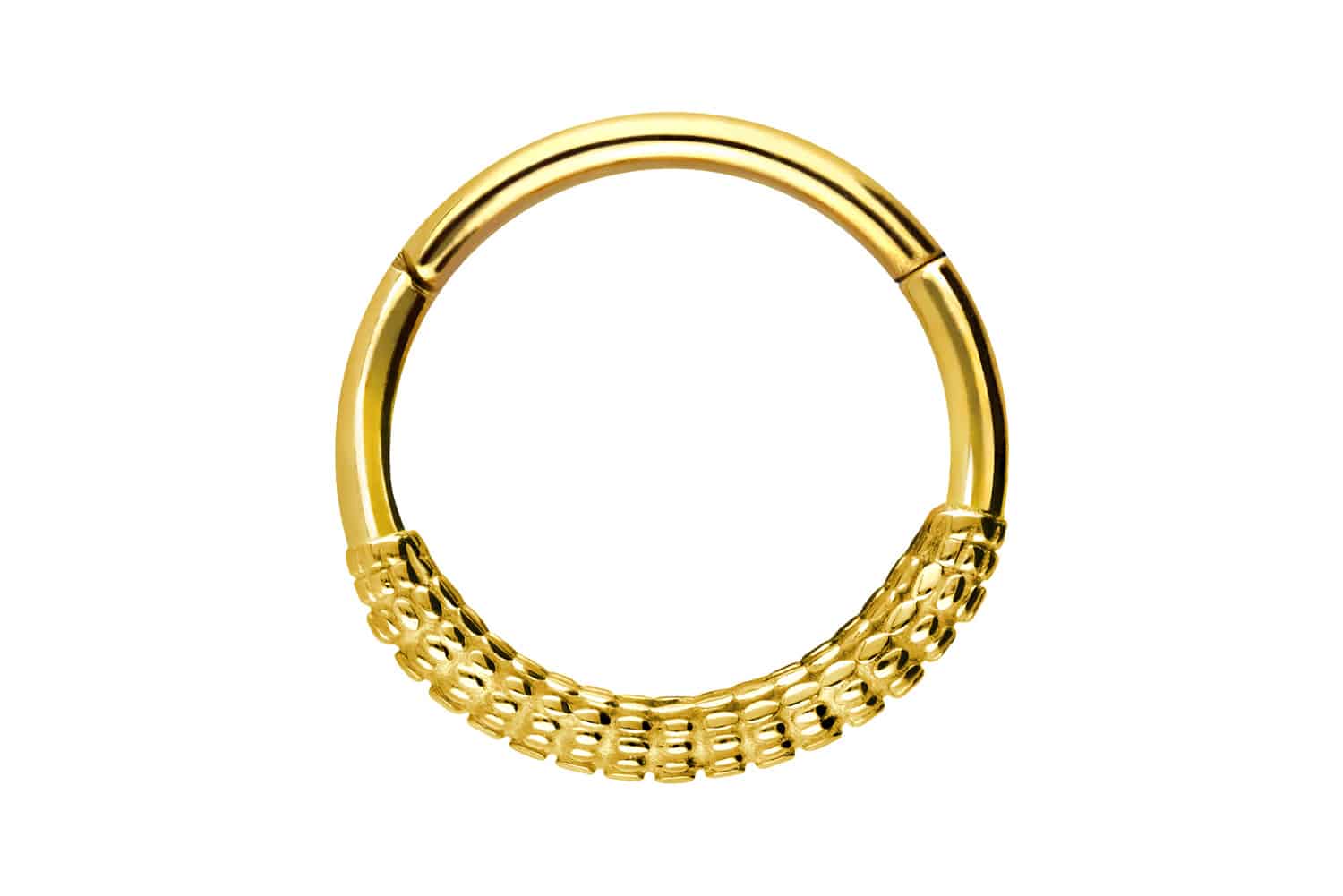 Chirurgenstahl Segmentring Clicker Piercing KOLBEN-DESIGN